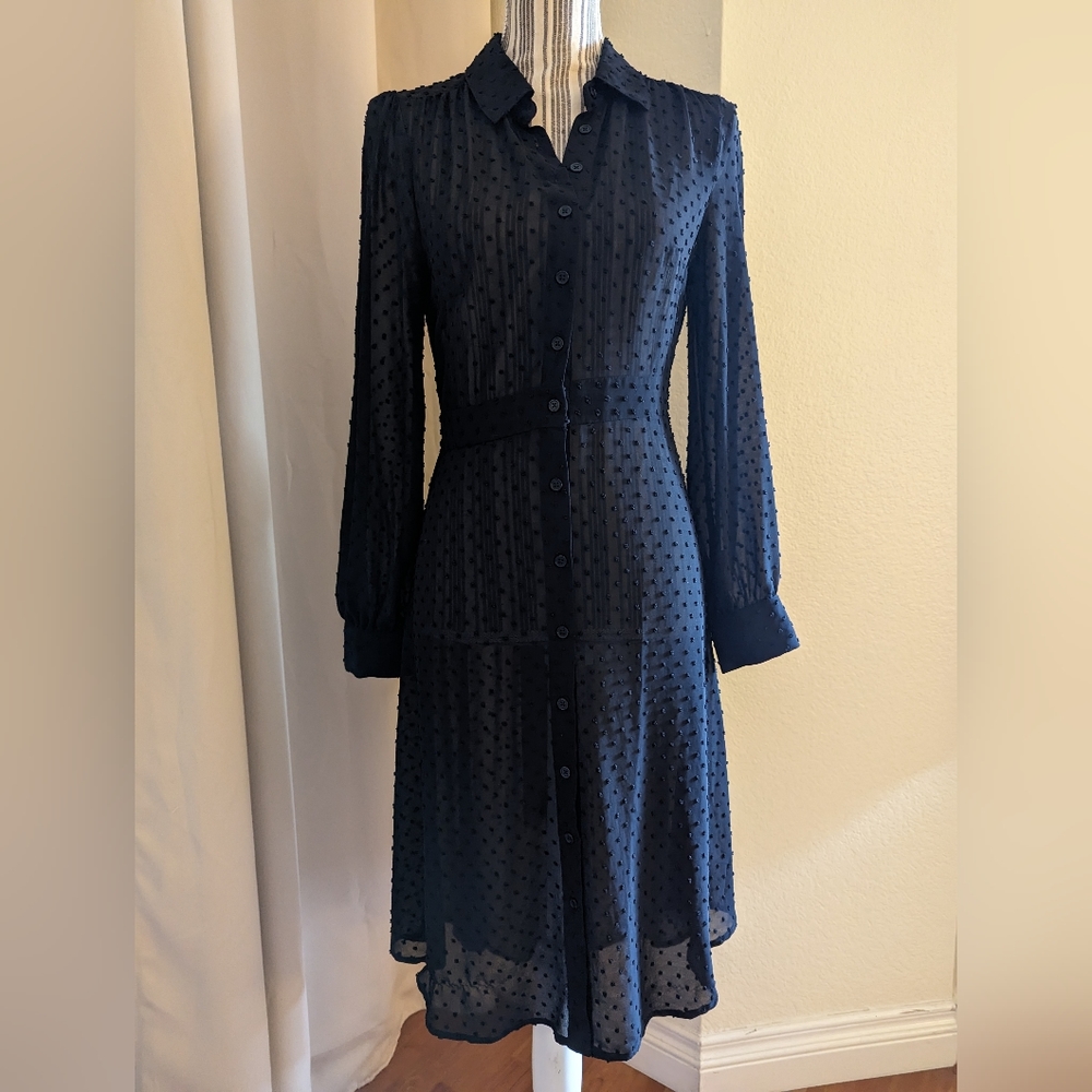 Modcloth black swiss dot dress